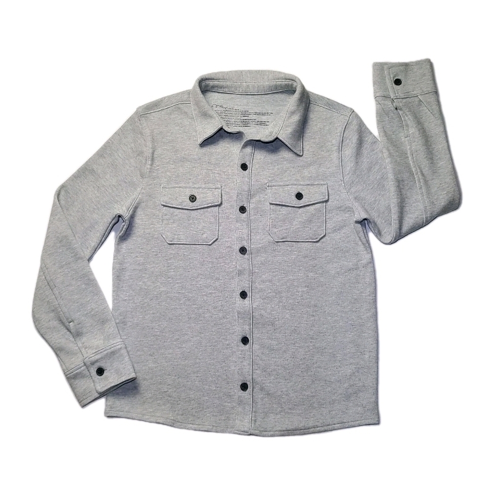 Gray Button-Up Shirt
